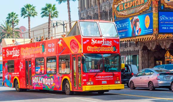 Hop-On Hop-Off Los Angeles & Hollywood Bus Tour | City Sightseeing©
