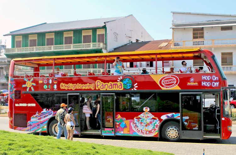 Hop On Hop Off Bustour Panama Stadt City Sightseeing C